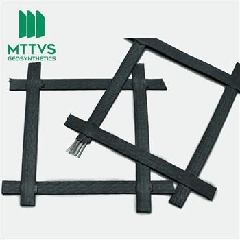 Geogrid Plastik Keluli untuk Mengekalkan Dinding